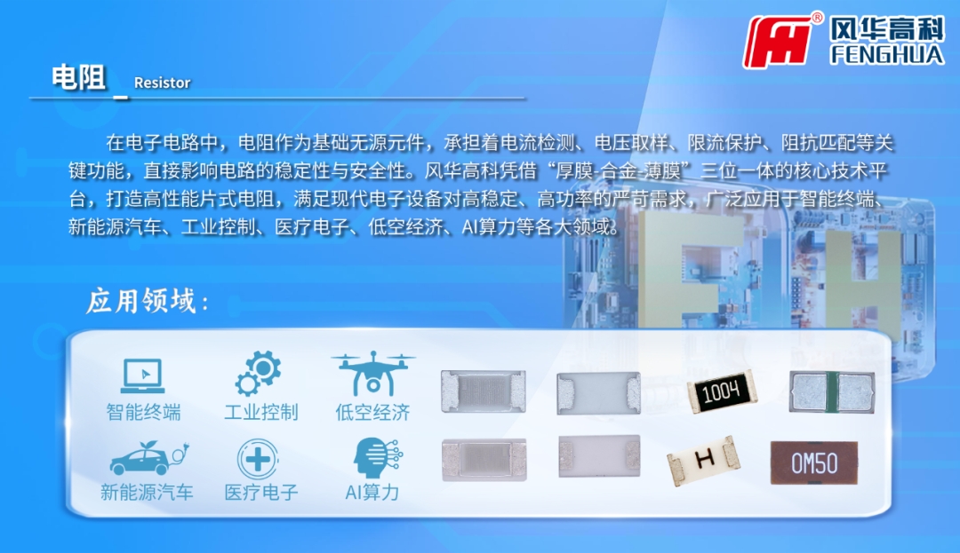 產品推介|風華高科電阻器：從單項冠軍產品出發，全域突破高端電子應用